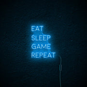 Eat Sleep Game Repeat | LED Neon Sign