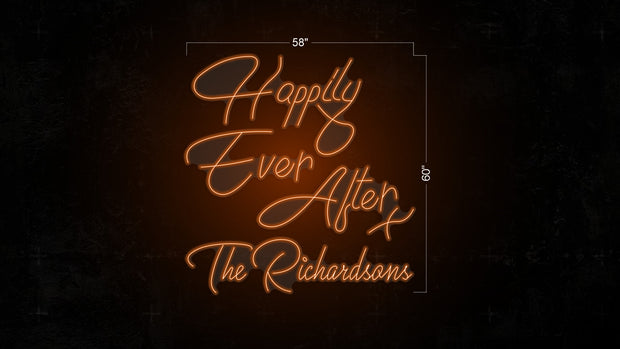 Happily After Ever The Richardsons | LED Neon Sign