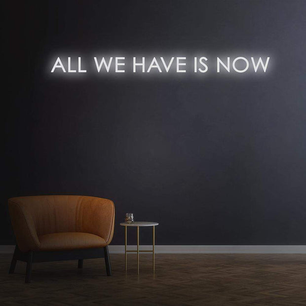 'All We Have Is Now' | LED Neon Sign