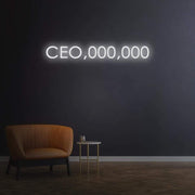 "CEO, OOO, OOO" | LED Neon Sign