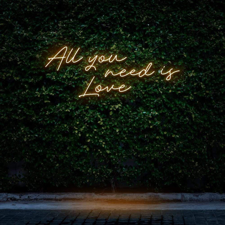 "All You Need Is Love" | LED Neon Sign