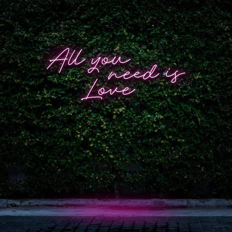 "All You Need Is Love" | LED Neon Sign
