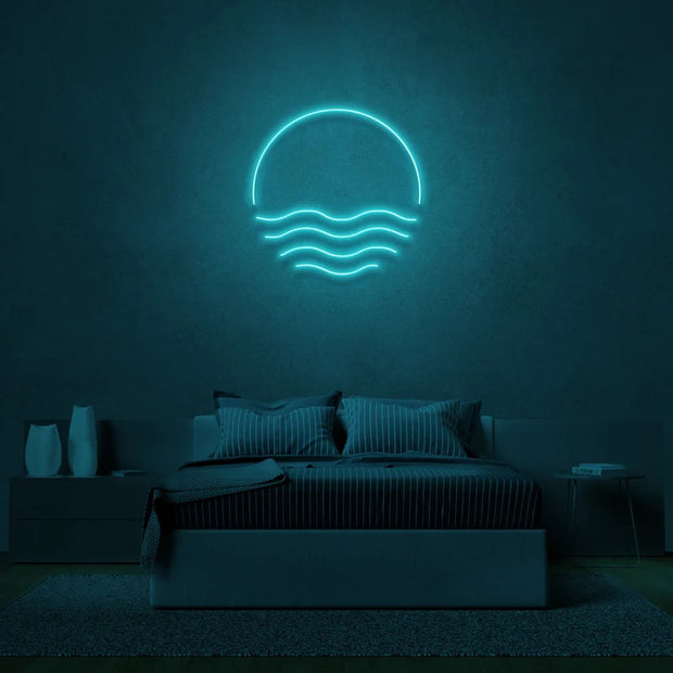 Sunset Over The Ocean | LED Neon Sign