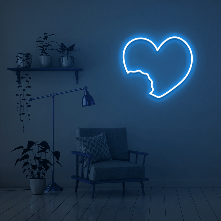 Bitten Heart | LED Neon Sign