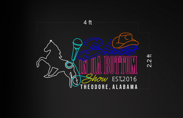 Blues In Da Bottom Show EST.2016 | LED Neon Sign