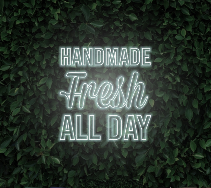 Handmade Fresh All Day | LED Neon Sign