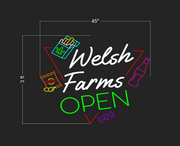Welsh Farms Open | LED Neon Sign