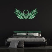Flying Skull | LED Neon Sign
