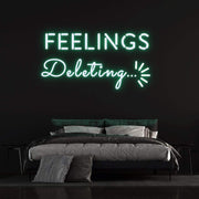'Deleting Feelings' | LED Neon Sign