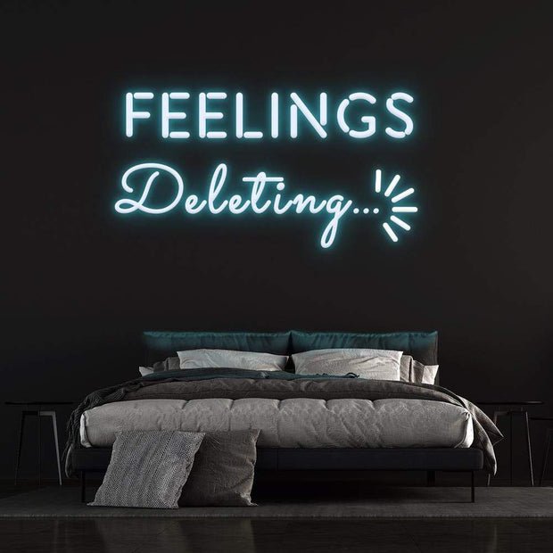 'Deleting Feelings' | LED Neon Sign