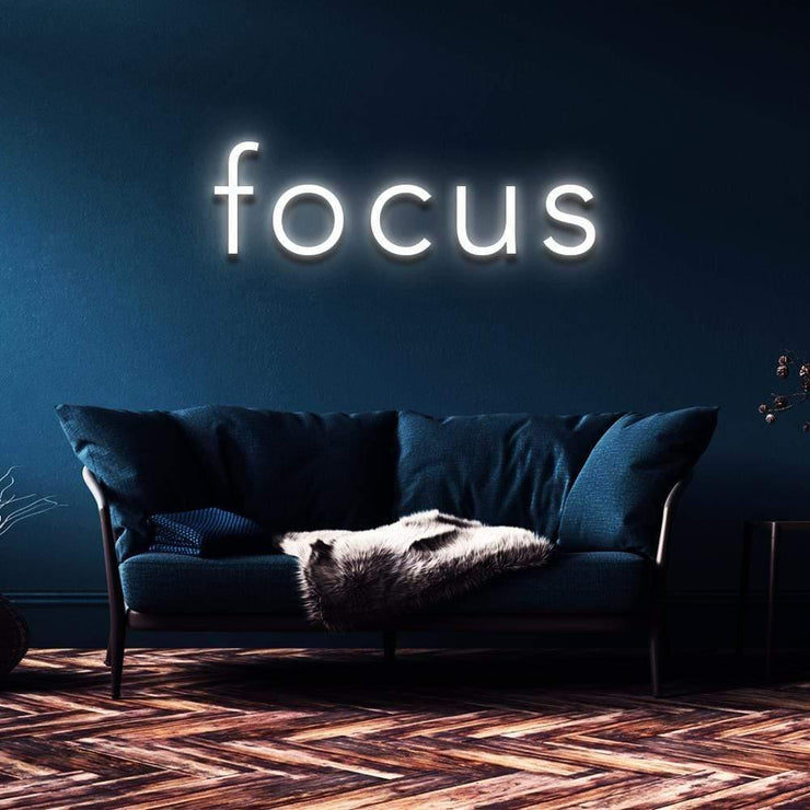 "Focus" Neon Sign