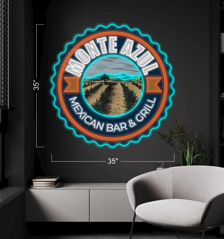 Monte Azul Mexican Bar & Grill | LED Neon Sign