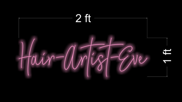 Hair- Artist -Eve | LED Neon Sign (2ft)