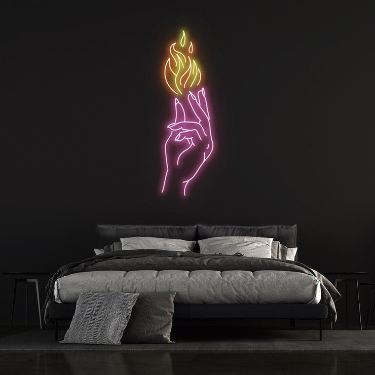 "Hand of Passion" | LED Neon Sign