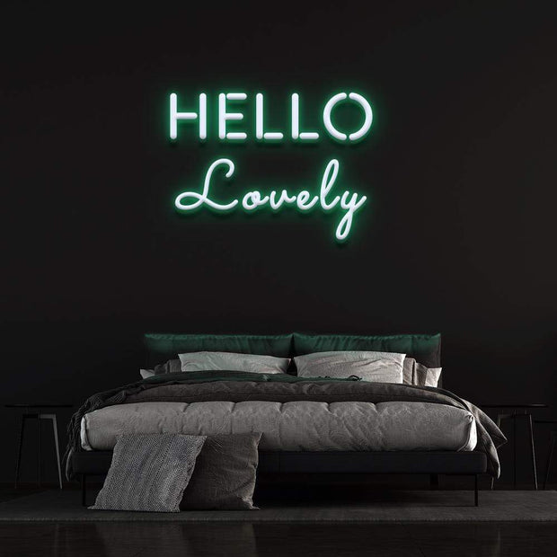 'Hello Lovely' | LED Neon Sign