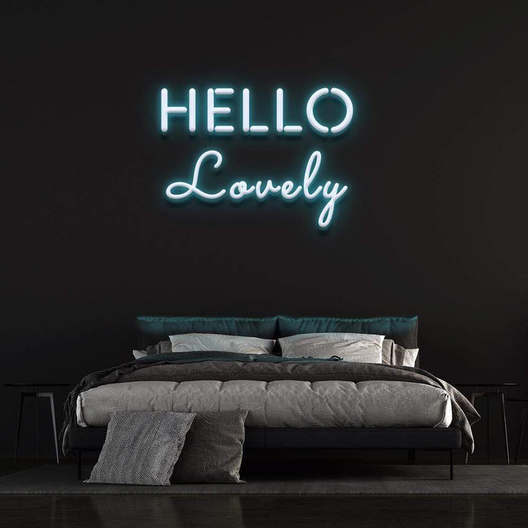'Hello Lovely' | LED Neon Sign