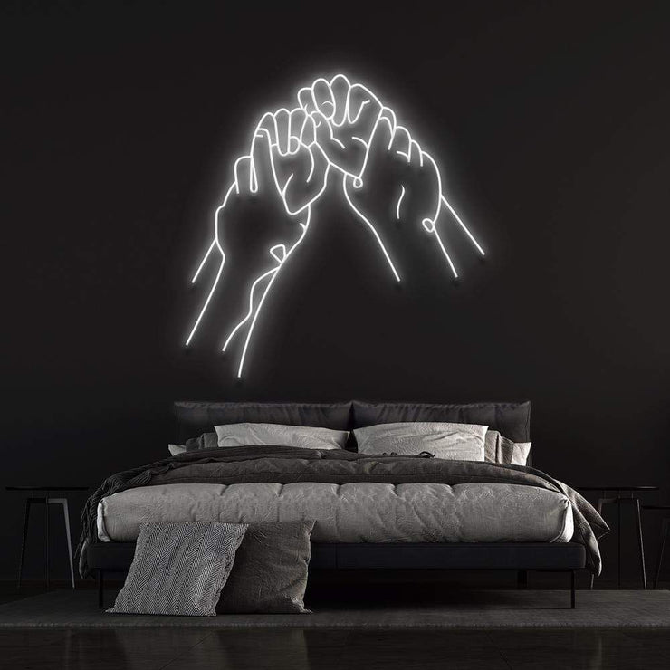 'Hold Hands' | LED Neon Sign