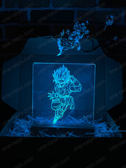 Son Goku (Dragon Ball Z) - 3D Illusion Night Light Desk Lamp