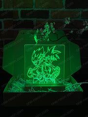 Son Goku & Vegeta (Dragon Ball Z) - 3D Illusion Night Light Desk Lamp