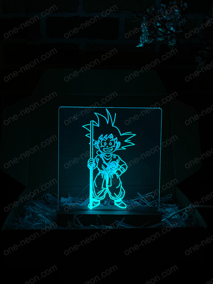 Kid Goku (Dragon Ball Z) - 3D Illusion Night Light Desk Lamp