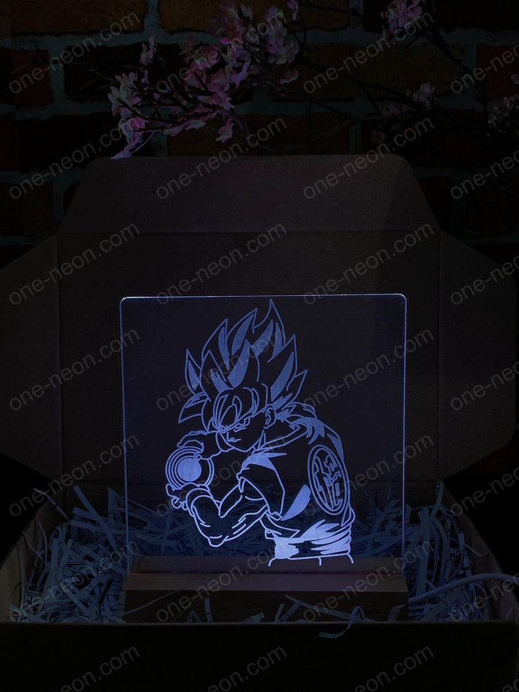 Son Goku Kamehameha (Dragon Ball Z) - 3D Illusion Night Light Desk Lamp
