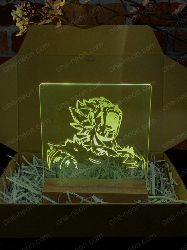 Super Saiyan Goku - 3D Illusion Night Light Desk Lamp