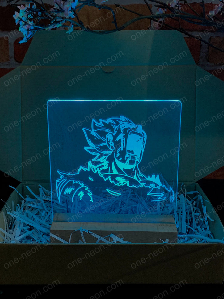 Super Saiyan Goku - 3D Illusion Night Light Desk Lamp