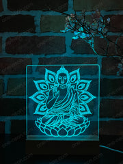 Buddha - 3D Illusion Night Light Desk Lamp