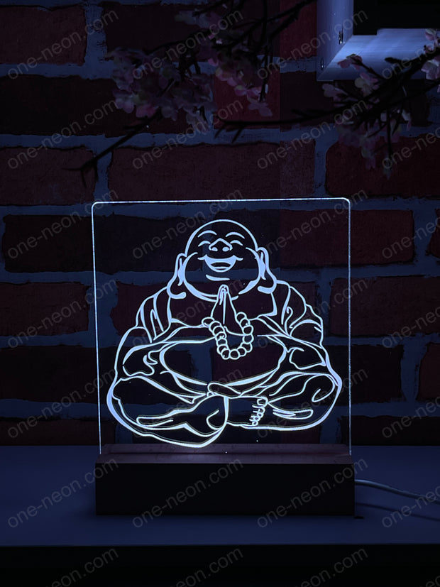 Maitreya Buddha - 3D Illusion Night Light Desk Lamp