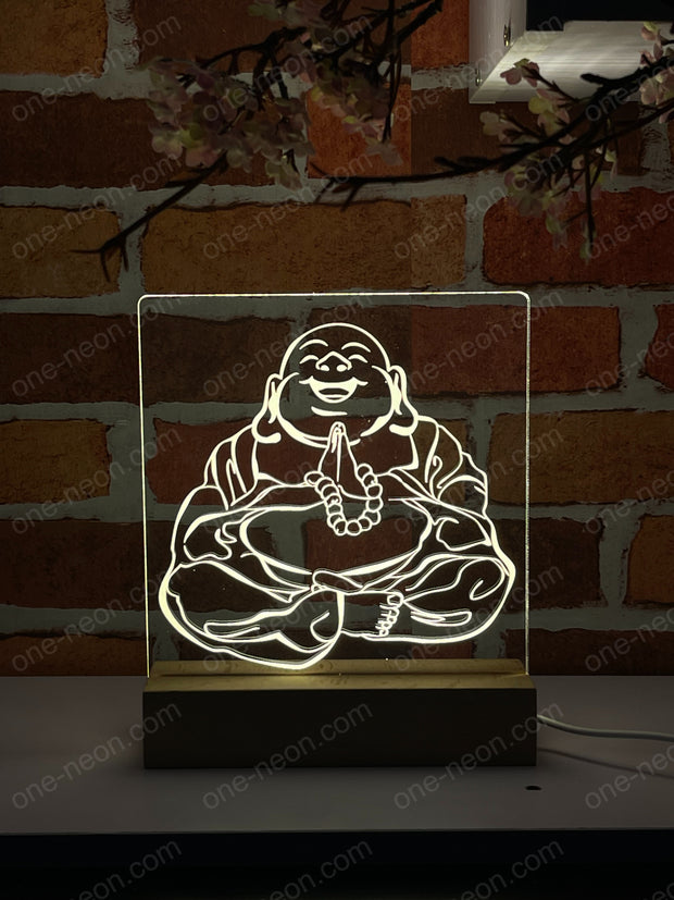 Maitreya Buddha - 3D Illusion Night Light Desk Lamp