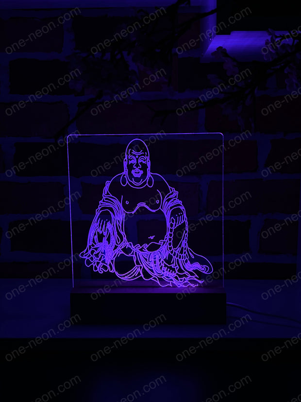 Buddha Maitreya - 3D Illusion Night Light Desk Lamp