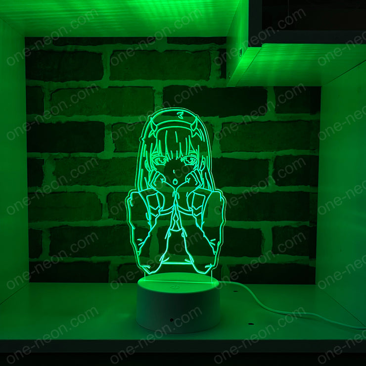 Fujiwara Chika - 3D Illusion Night Light Desk Lamp