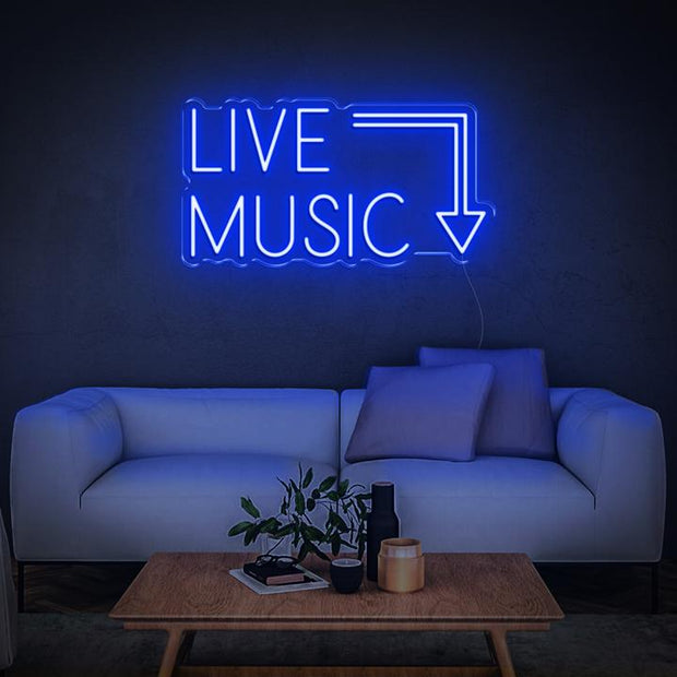 'Live Music' | LED Neon Sign