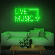 'Live Music' | LED Neon Sign