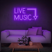 'Live Music' | LED Neon Sign