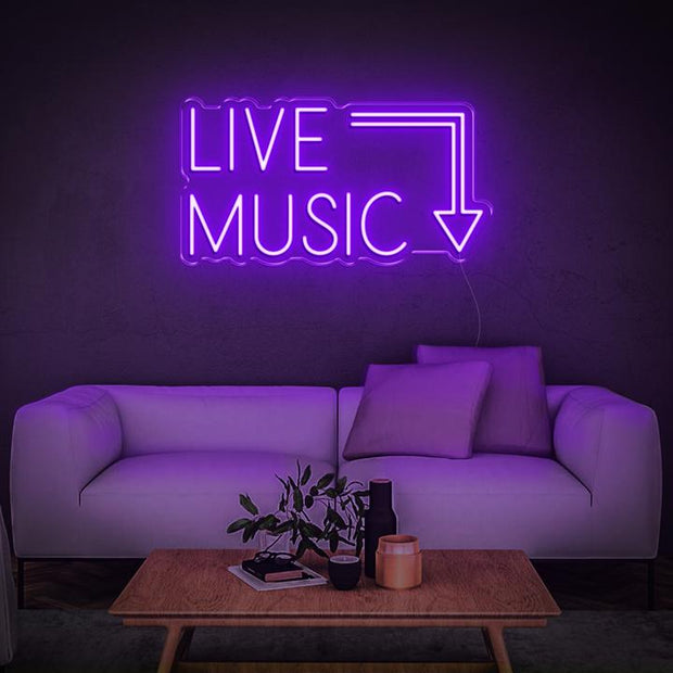 'Live Music' | LED Neon Sign