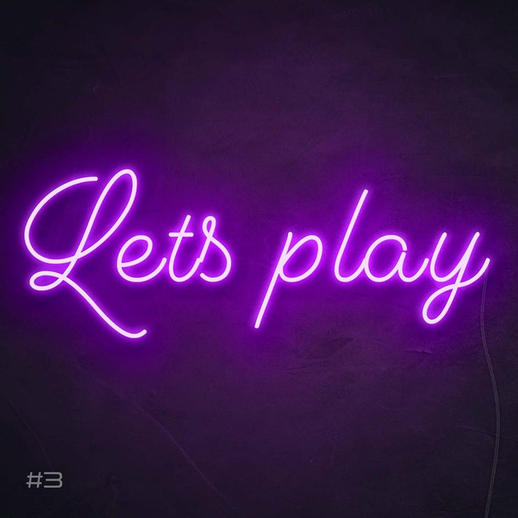 Let's Play | LED Neon Sign