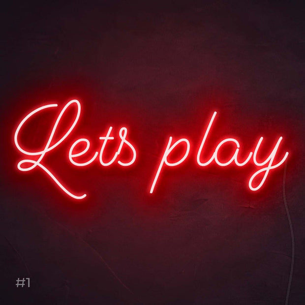 Let's Play | LED Neon Sign