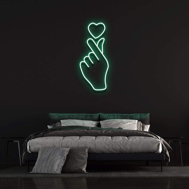 'Love At Your Fingertips' | LED Neon Sign