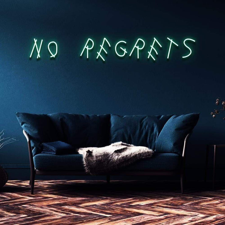 "No Regrets" | LED Neon Sign