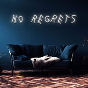 "No Regrets" | LED Neon Sign