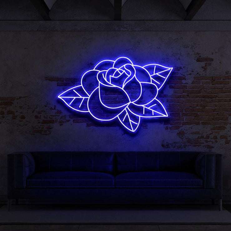 Old School Rose | LED Neon Sign