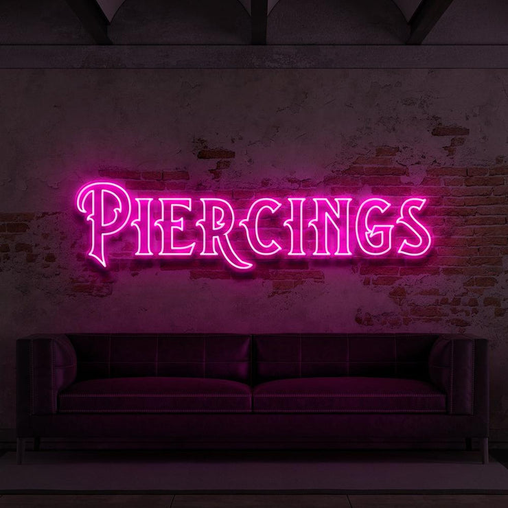 Piercings | LED Neon Sign