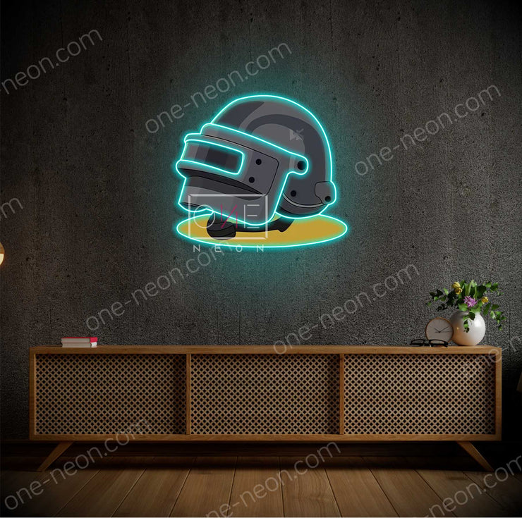 PUBG - Helmet 2 | LED Neon Sign