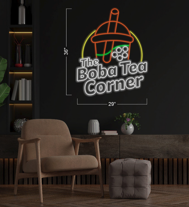 The boba tea corner | LED Neon Sign