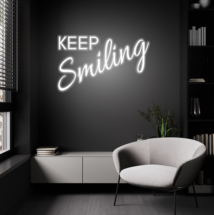Keep Smiling | LED Neon Sign