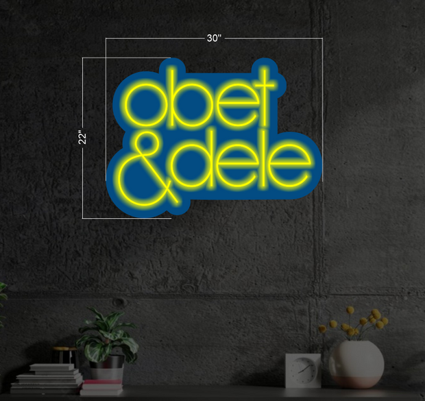 Obet & Dele | LED Neon Sign