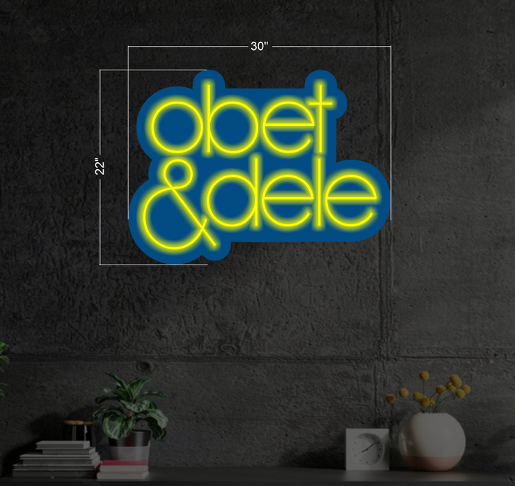 Obet & Dele | LED Neon Sign