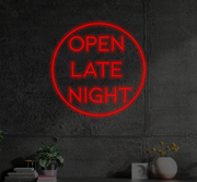 Open Late Night | LED Neon Sign