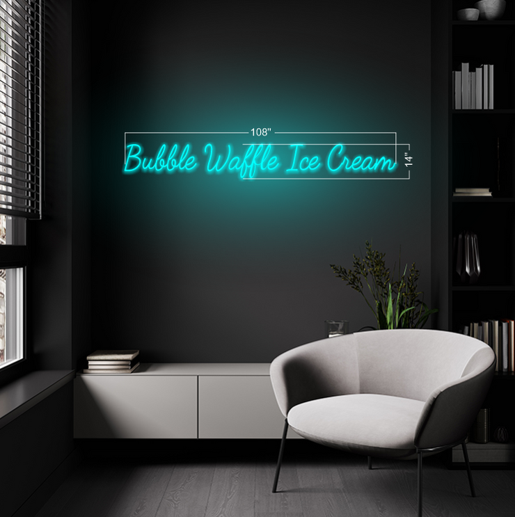 Bubble Waffle Ice Cream | LED Neon Sign